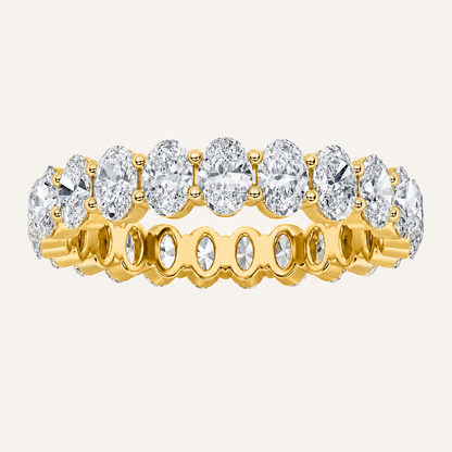 5CT Oval Cut Lab Grown Diamond Eternity Ring