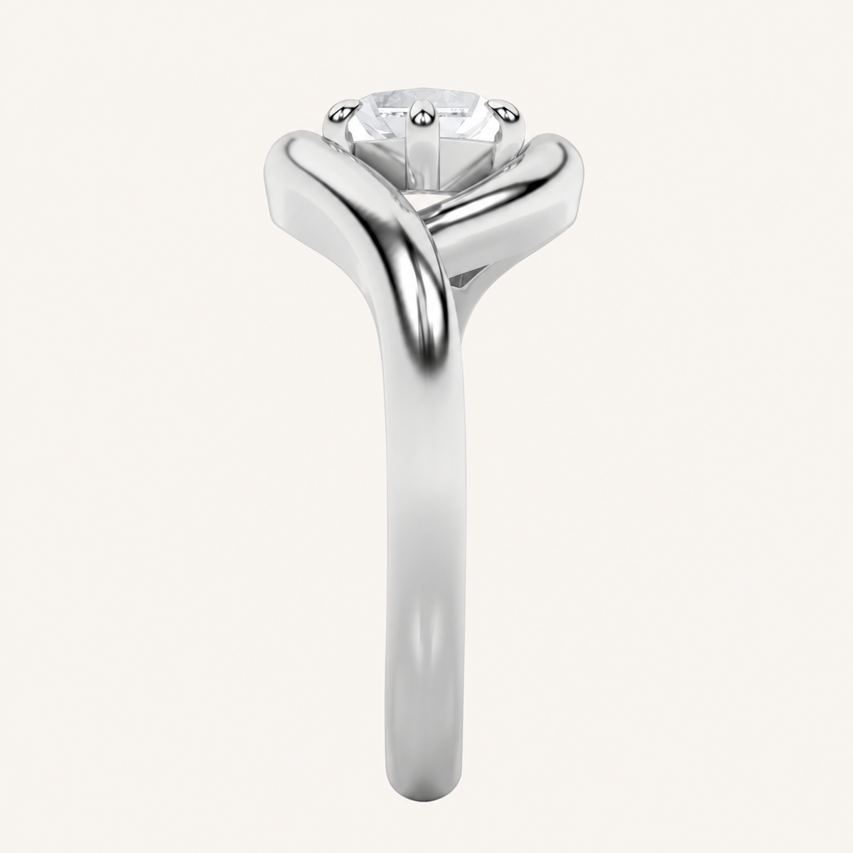 2CT Marquise Cut Lab Grown Diamond East West Solitaire Ring