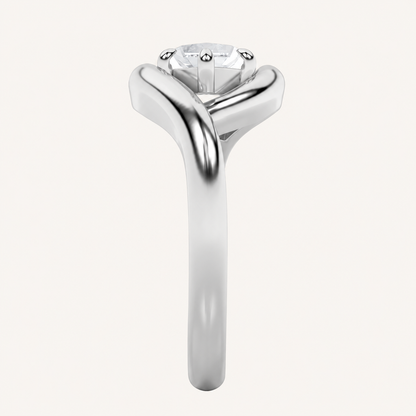 2CT Marquise Cut Lab Grown Diamond East West Solitaire Ring