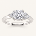 1 CT Pear Cut Lab Grown Diamond East West Fashion Ring