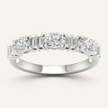 1.00CT Oval Cut Lab Grown Diamond Certified Lab Grown Diamond Band