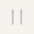 7CT Round Cut Lab Grown Diamond Inside Out Hoop Earrings