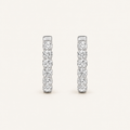 7CT Round Cut Lab Grown Diamond Inside Out Hoop Earrings