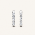 1CT Round Cut Lab Grown Diamond Inside Out Hoop Earrings