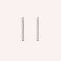 5CT Round Cut Lab Grown Diamond Inside Out Hoop Earrings