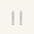 3CT Round Cut Lab Grown Diamond Inside Out Hoop Earrings