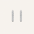 2CT Round Cut Lab Grown Diamond Inside Out Hoop Earrings