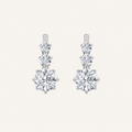 2.5CT Round Cut Lab Grown Diamond Antique Design Earrings
