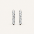 1.5CT Round Cut Lab Grown Diamond Inside Out Hoop Earrings