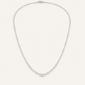 7.00CT Round Cut Lab Grown Diamond Tennis Necklace
