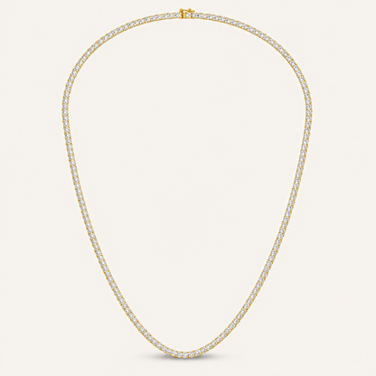 10.00CT Round Cut Lab Grown Diamond Tennis Necklace