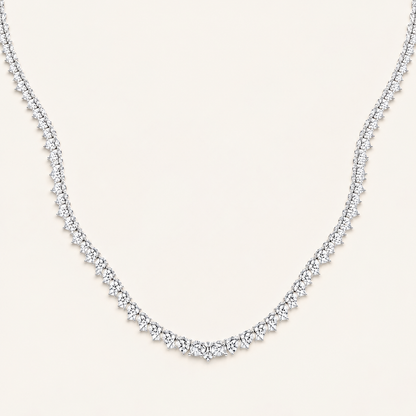 3.00CT Round Cut Lab Grown Diamond Tennis Necklace