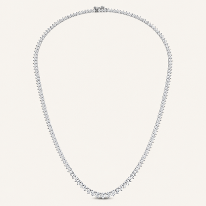 10.00CT Round Cut Lab Grown Diamond Tennis  Necklace