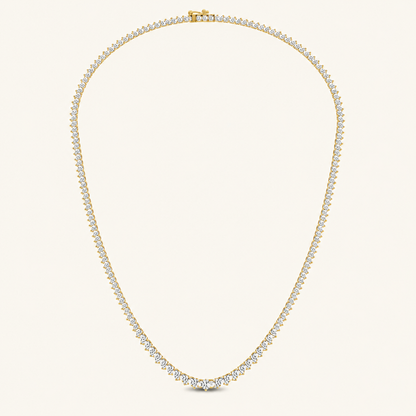3.00CT Round Cut Lab Grown Diamond Tennis Necklace