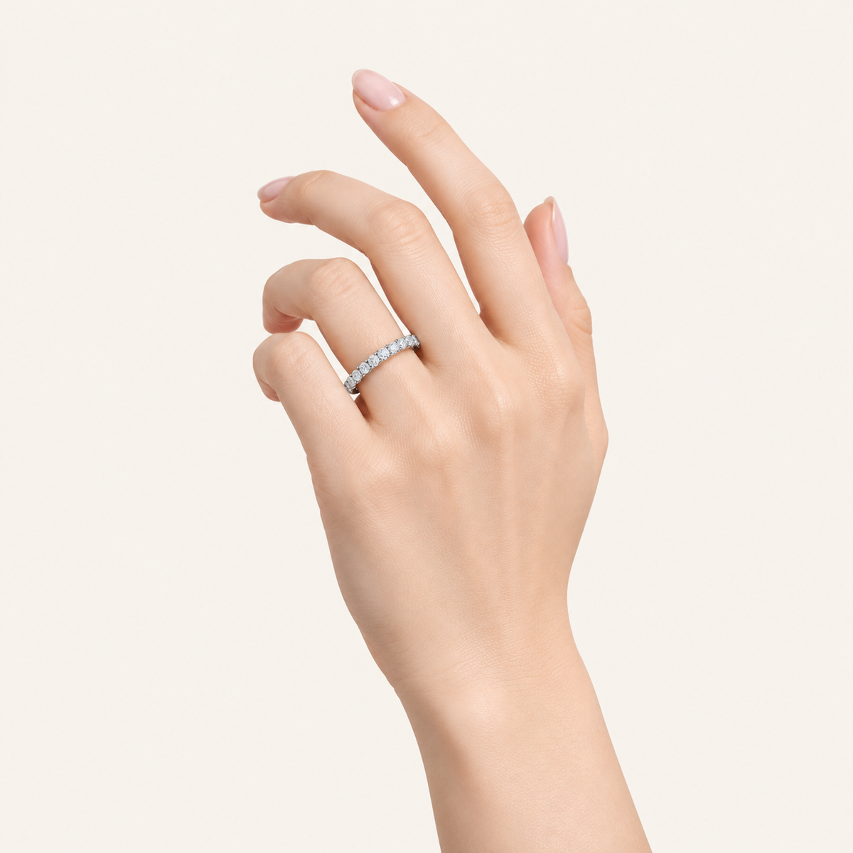 1.00CT Round Cut lab Grown Diamond Enhancer Ring