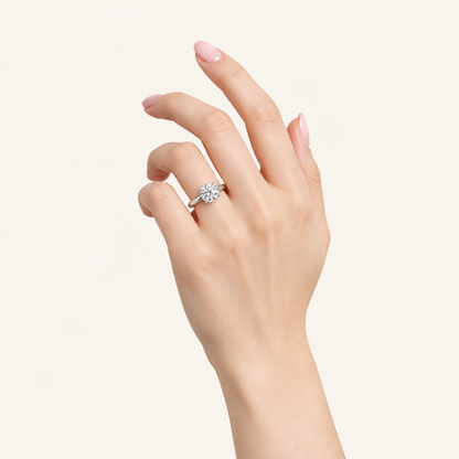 1.00CT Round Cut Lab Grown Diamond Solitaire Ring