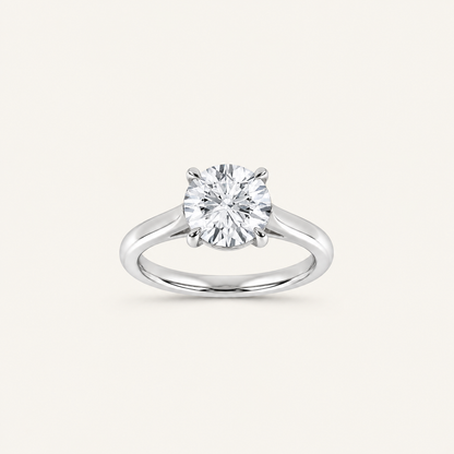 1.00CT Round Cut Lab Grown Diamond Solitaire Ring