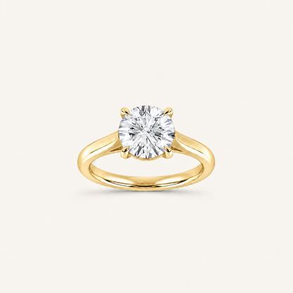 1.00CT Round Cut Lab Grown Diamond Solitaire Ring