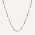 29.00CT Round Cut Lab Grown Diamond Tennis Necklace