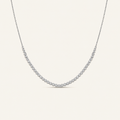 1.00CT Round Cut Lab Grown Diamond Tennis Necklace