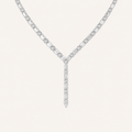 28CT Round Cut Lab Grown Diamond Necklace