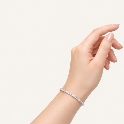 1.00CT Round Cut Lab Grown Diamond Tennis Bracelet