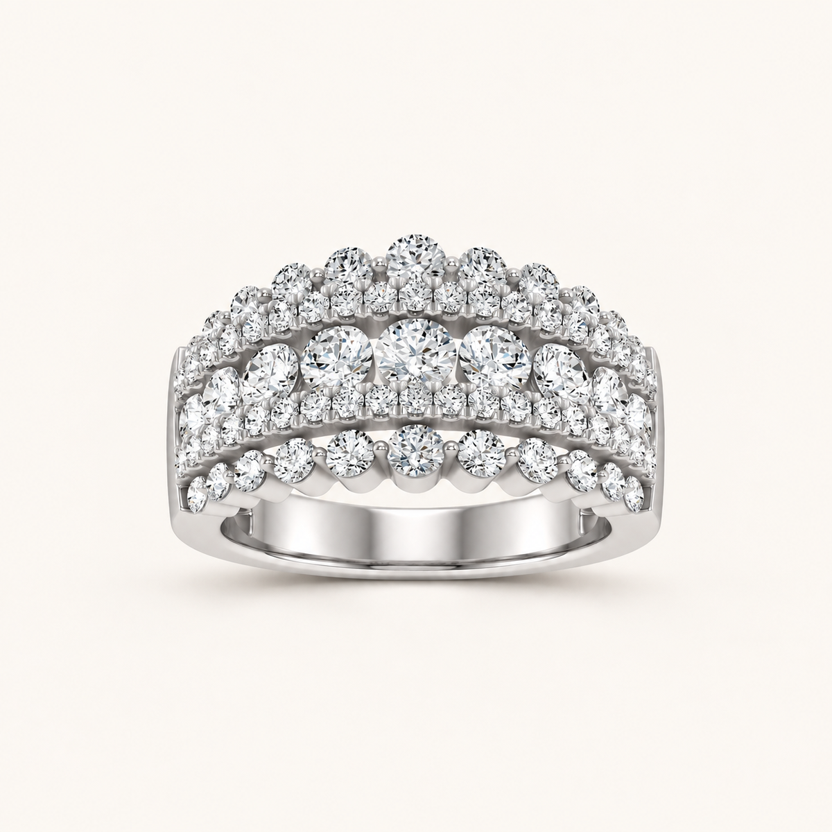 2.00CT Round Cut Lab Grown Diamond Enhancers Band