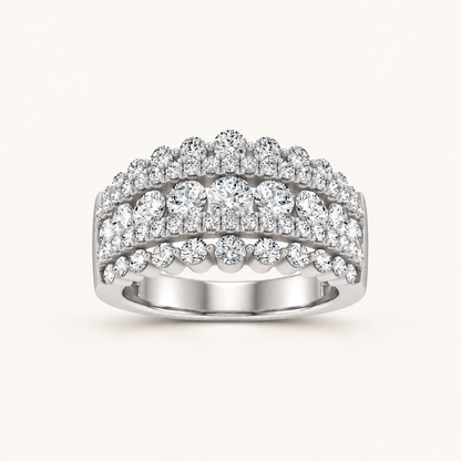 2.00CT Round Cut Lab Grown Diamond Enhancers Band