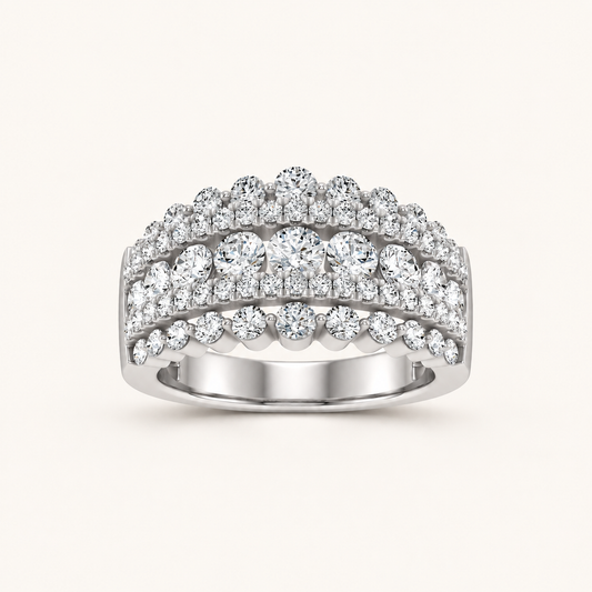2.00CT Round Cut Lab Grown Diamond Enhancers Band