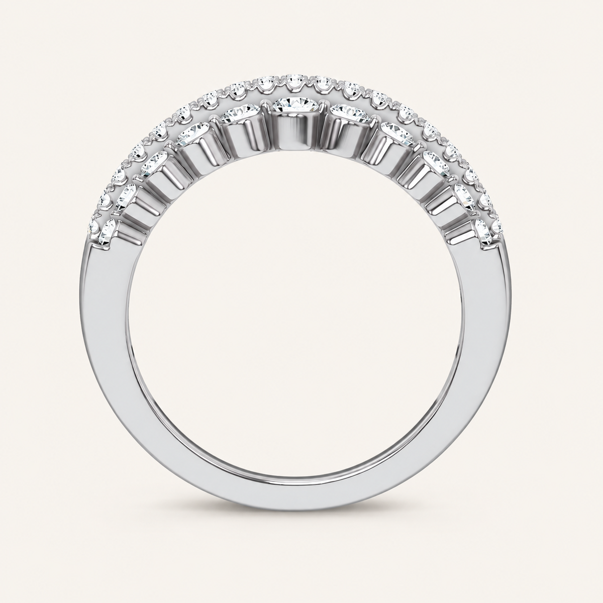 2.00CT Round Cut Lab Grown Diamond Enhancers Band