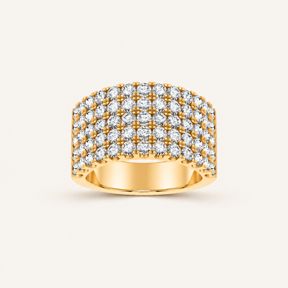 3.00CT Round Cut Lab Grown Diamond Enhancer Band