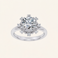 2.00CT Round Cut Lab Diamond Floral Halo Ring