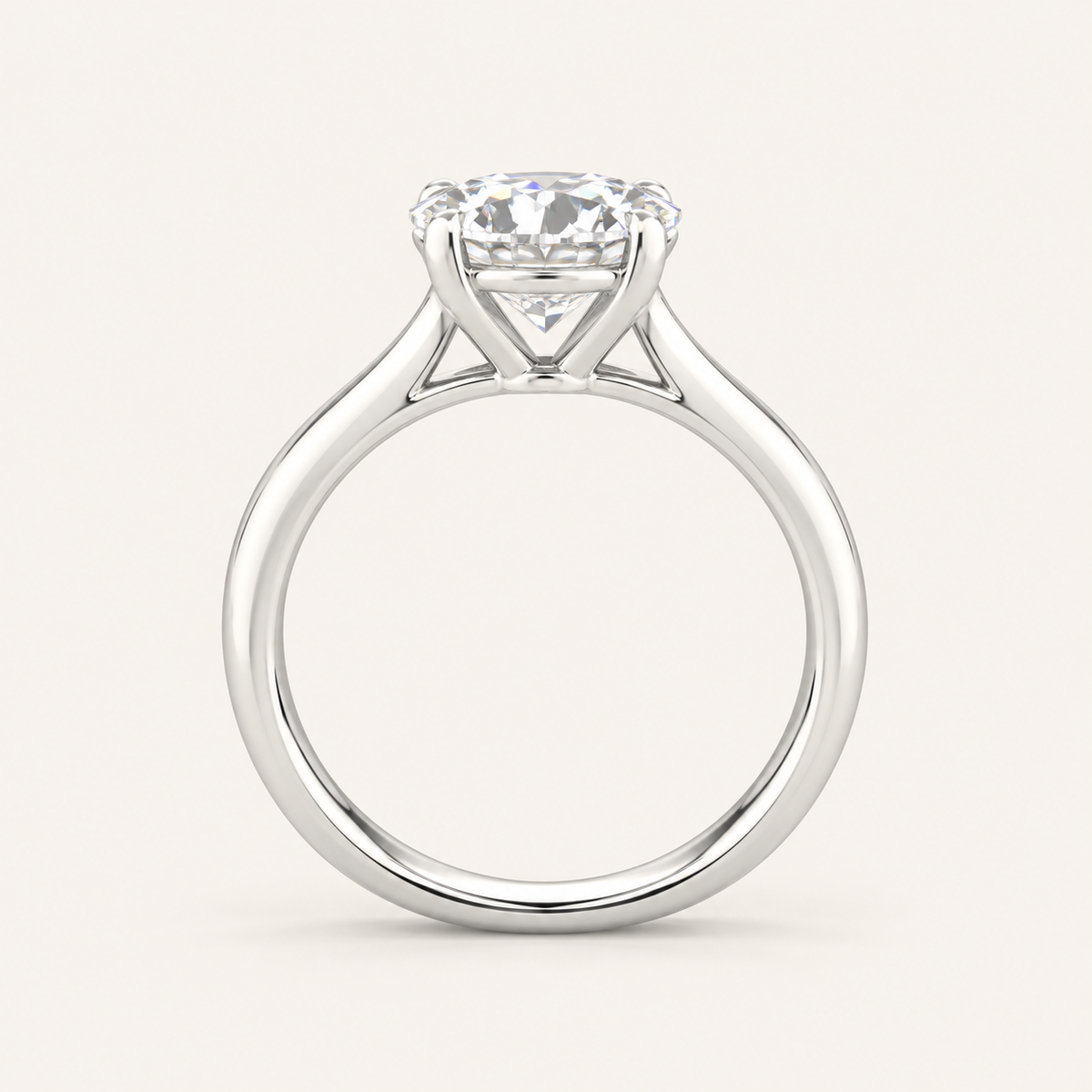 5.00CT Round Cut Lab Grown Diamond Solitaire Ring