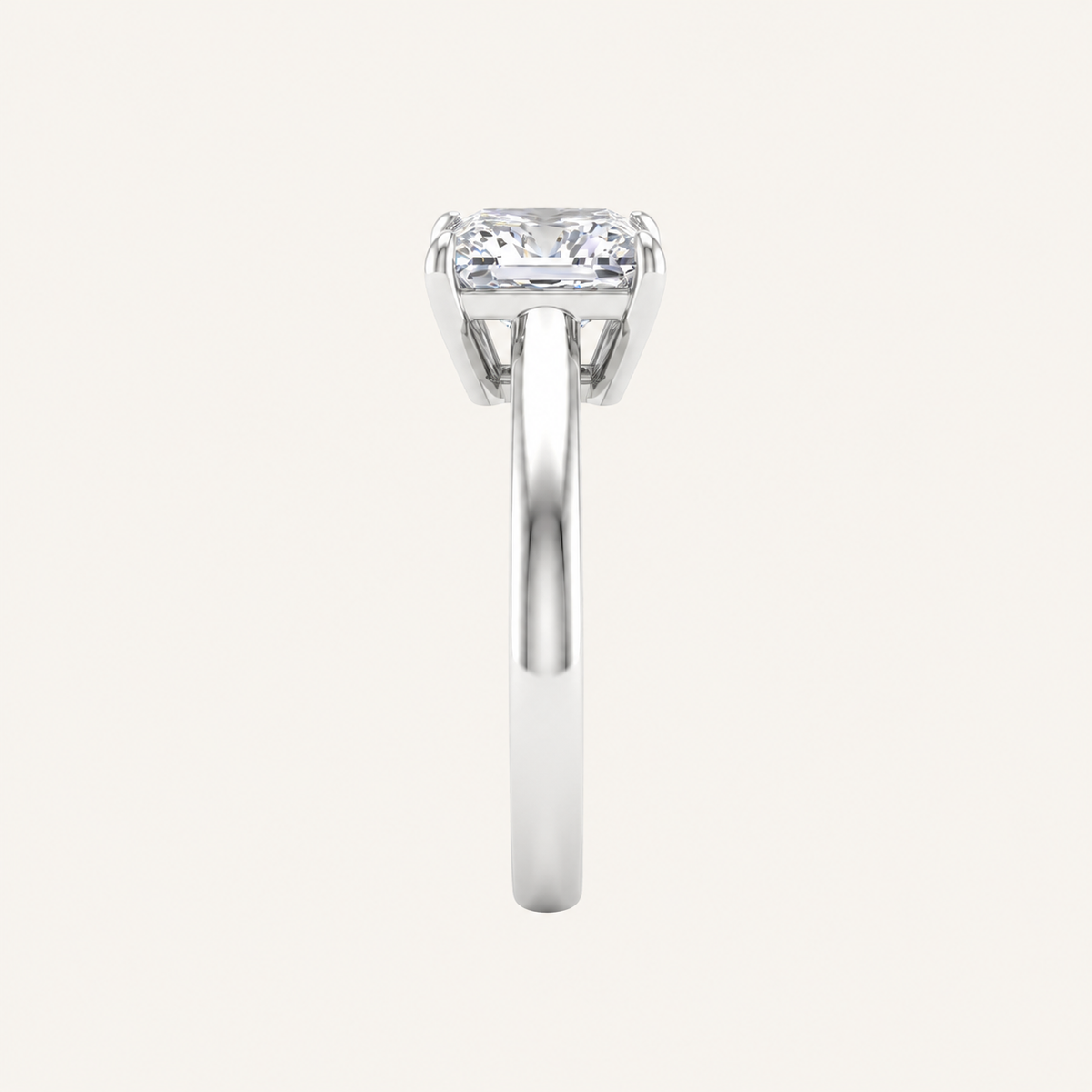 2.50CT Princess Cut Lab Grown Diamond Solitaire Ring