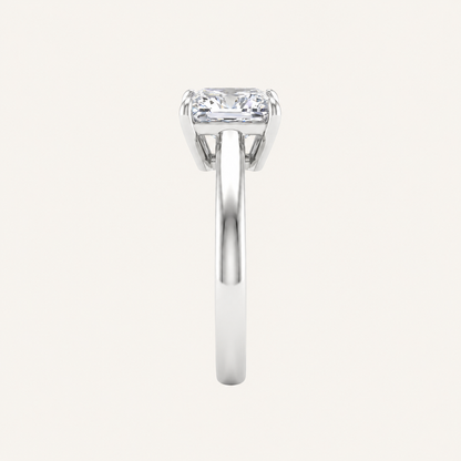 2.50CT Princess Cut Lab Grown Diamond Solitaire Ring