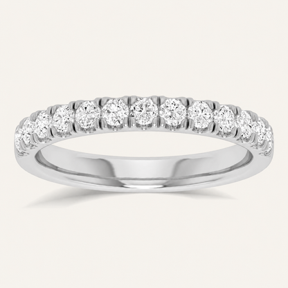 0.50CT Round Cut Lab Grown Diamond Enhance Band