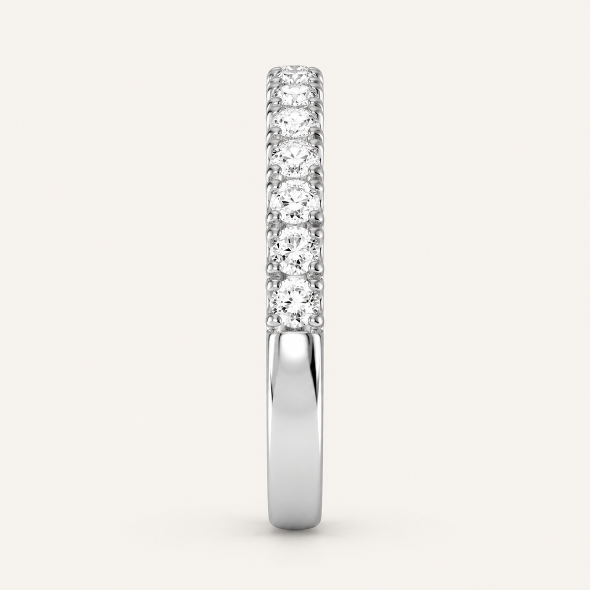 0.50CT Round Cut Lab Grown Diamond Enhance Band