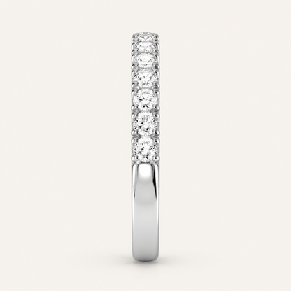 0.50CT Round Cut Lab Grown Diamond Enhance Band