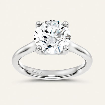4.00CT Round Cut Lab Grown Diamond Solitaire Ring