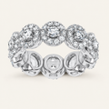 3.00CT Round Cut Lab Grown Diamond Eternity Band
