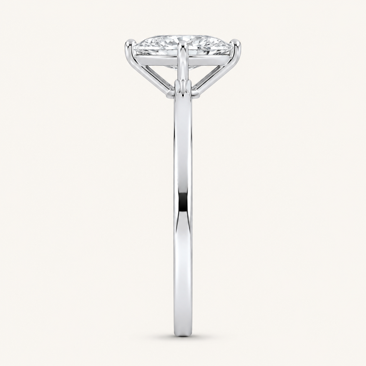 0.50CT Marquise Cut Lab Grown Diamond Solitaire Ring