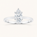 0.50CT Marquise Cut Lab Grown Diamond Solitaire Ring