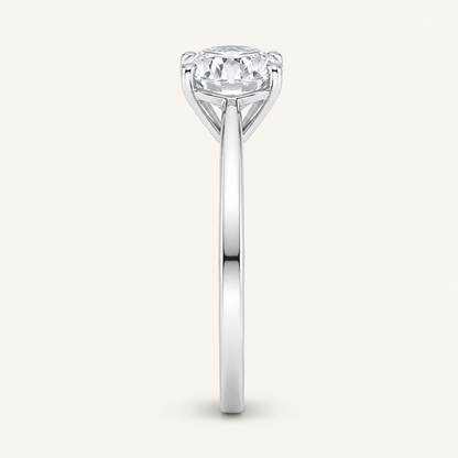 0.50CT Oval Cut Lab Grown Diamond Solitaire Ring