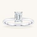 0.50CT Emerald Cut Lab Grown Diamond Solitaire Ring