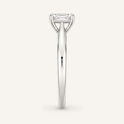 0.50CT Emerald Cut Lab Grown Diamond Solitaire Ring