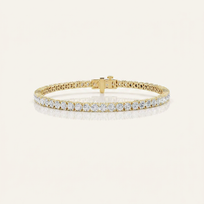 3CT Round Cut Lab Grown Diamond Tennis Bracelet