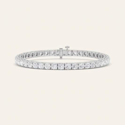 10.25CT Round Cut Lab Grown Diamond Tennis Bracelet