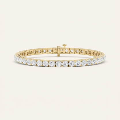 9CT Round Cut Lab Grown Diamond Tennis Bracelet