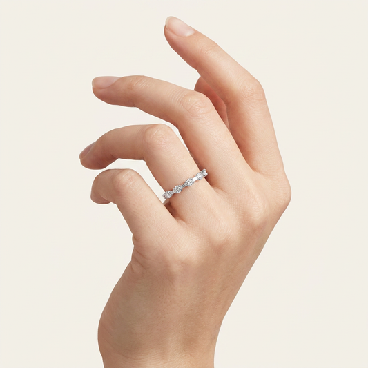0.25CT Round Certified Lab Grown Diamond Band