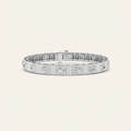 7CT Round Cut Lab Grown Diamond Bangle Bracelet